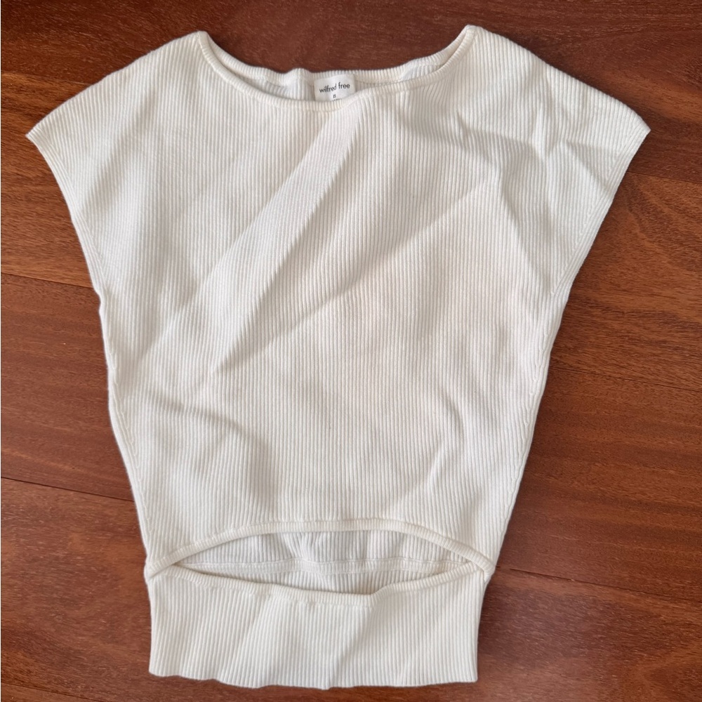 Wilfred cutout knit top